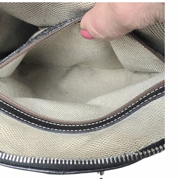 Vintage Dooney & Bourke Black Pebbled Leather Backpack - Picture 12 of 16